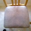 Dirty kitchen chair bottom truck-mount deep steam upholstery cleaning done