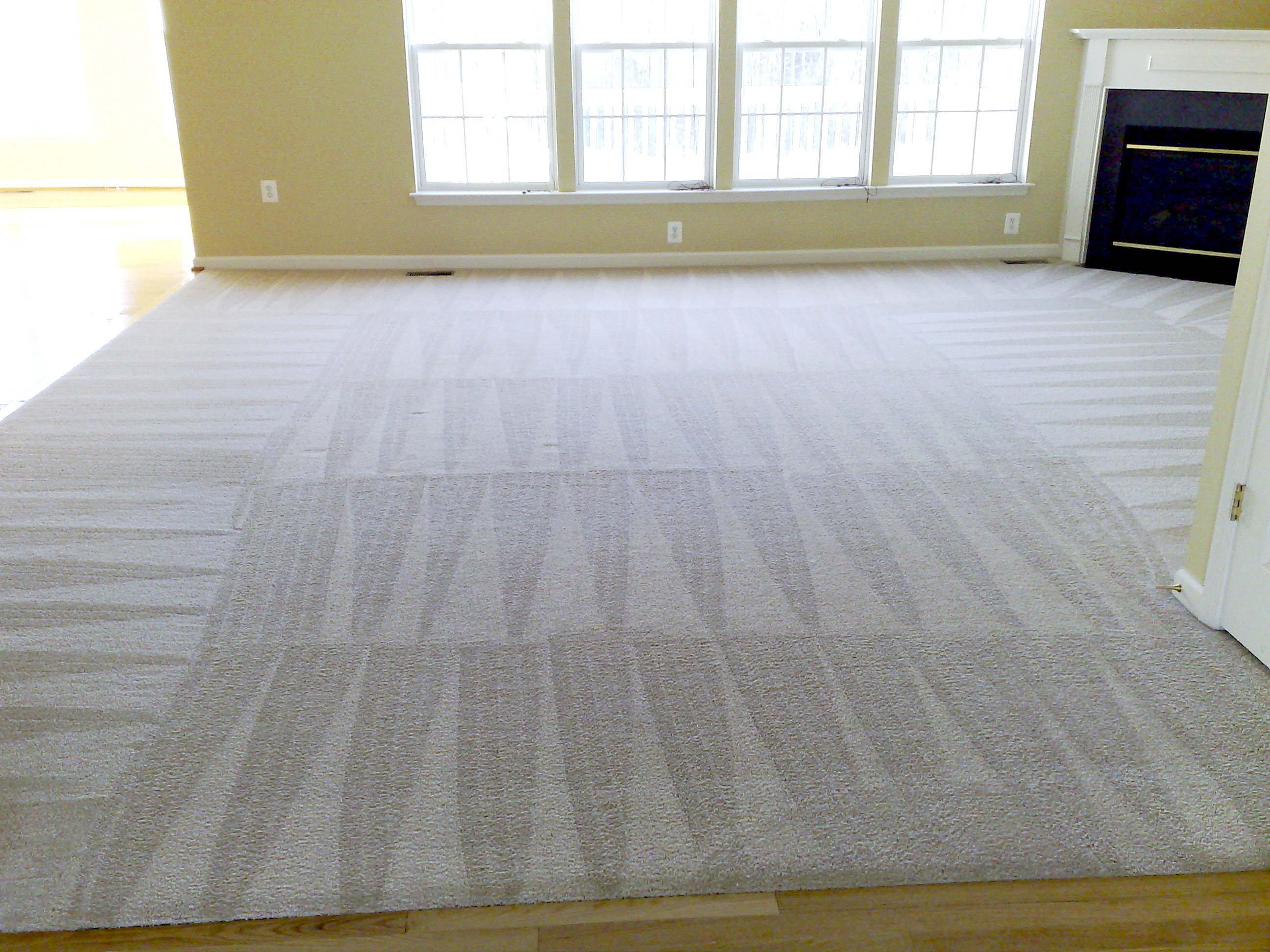 Carpet cleaning after picture Totally cleaned by Superior Fabric Cleaners